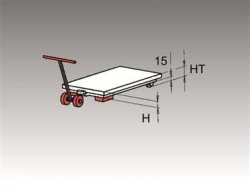 Zvedací plošiny a zvedací stoly - Spodní rám na kolech (k pohybu bez nákladu)